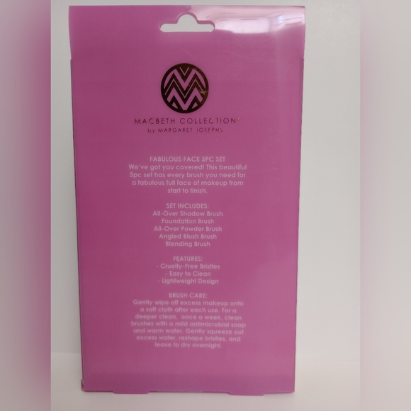 Macbeth Collection by Margaret Josephs 5 Pc Fabulous Face Makeup Brush Set - Picture 5 of 6